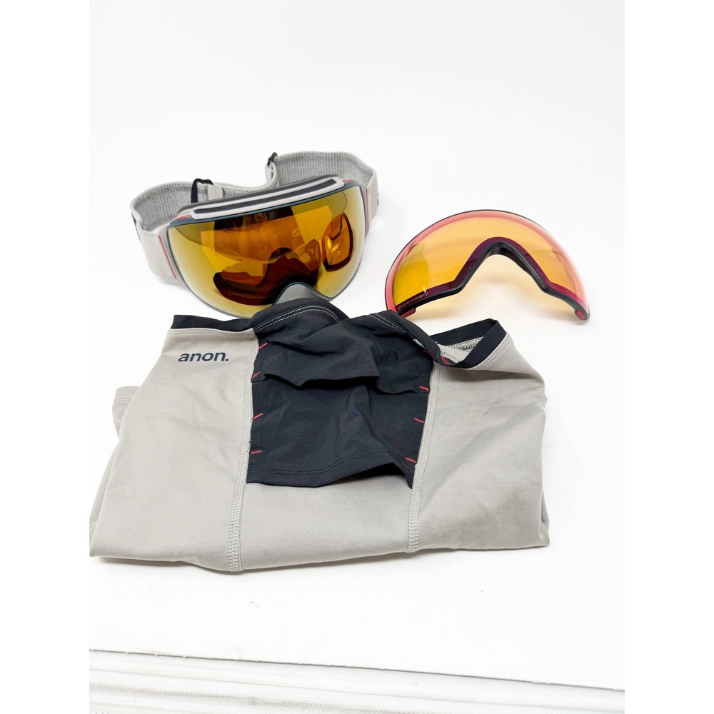 Anon M4 Toric Ski Snowboard Goggles MFI Mask Perceive Sunny Bronze Burst Lens